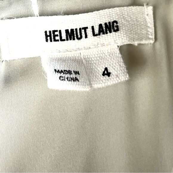 Helmut Lang Prism Compress Twill Mesh Cutout Dress - Picture 11 of 13